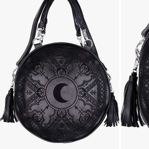 Killstar restyle embroidered moon purse bag